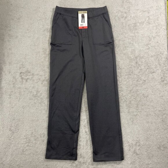 NEW Mondetta Ladies M Pull-On Herringbone Straight Leg Sweatpants Black - Picture 2 of 8